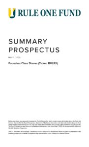 Founders Class Summary Prospectus 